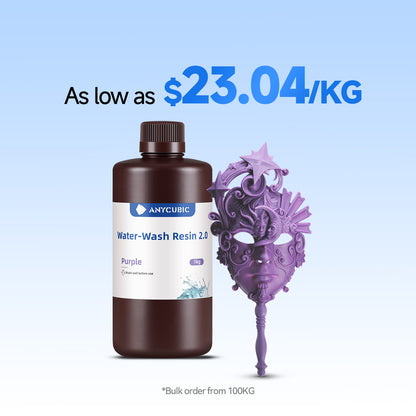 Water-Wash Resin 2.0 10-100kg Deals