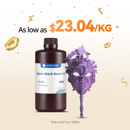 Water-Wash Resin 2.0 10-100kg Deals