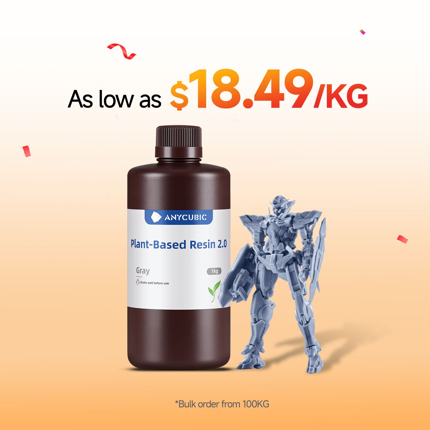 Plant-Based UV Resin 2.0 10-100kg Deals