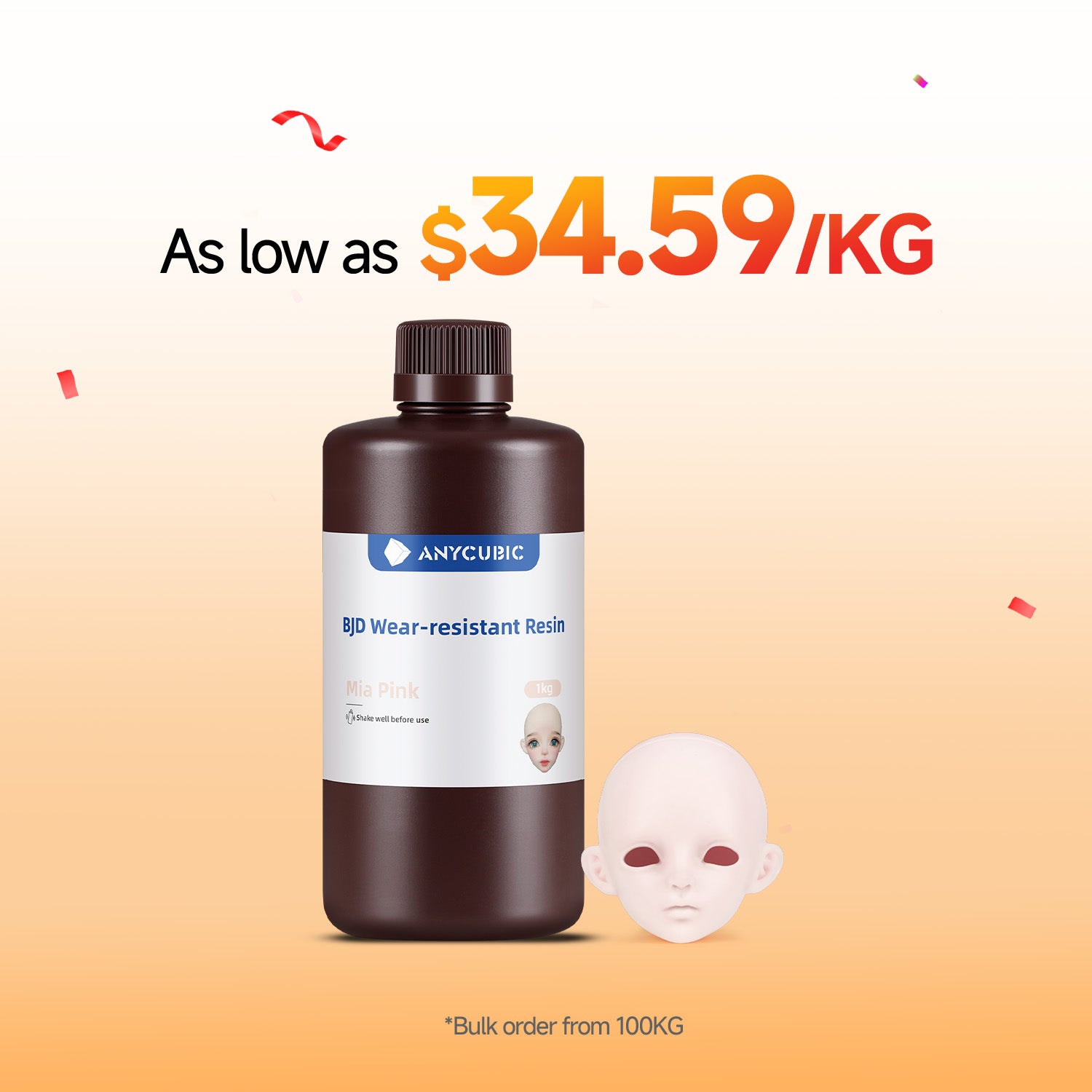 BJD Wear-Resistant Resin 10-100kg Deals