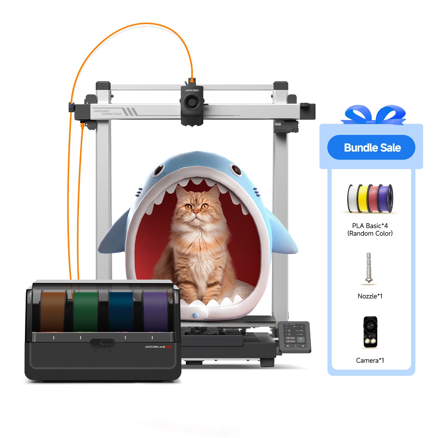 Kobra 3 Max Combo PLA Basic 4-Color Bundle