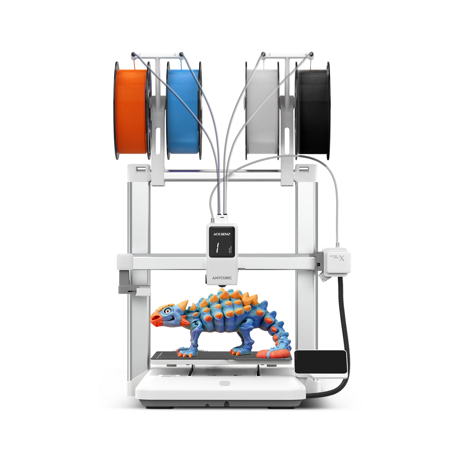 Anycubic Kobra X 4-Color Built-in 3D Printer, Perfect First Layer, Quiet Printing, Stable Printing, Easy to Use for Beginners