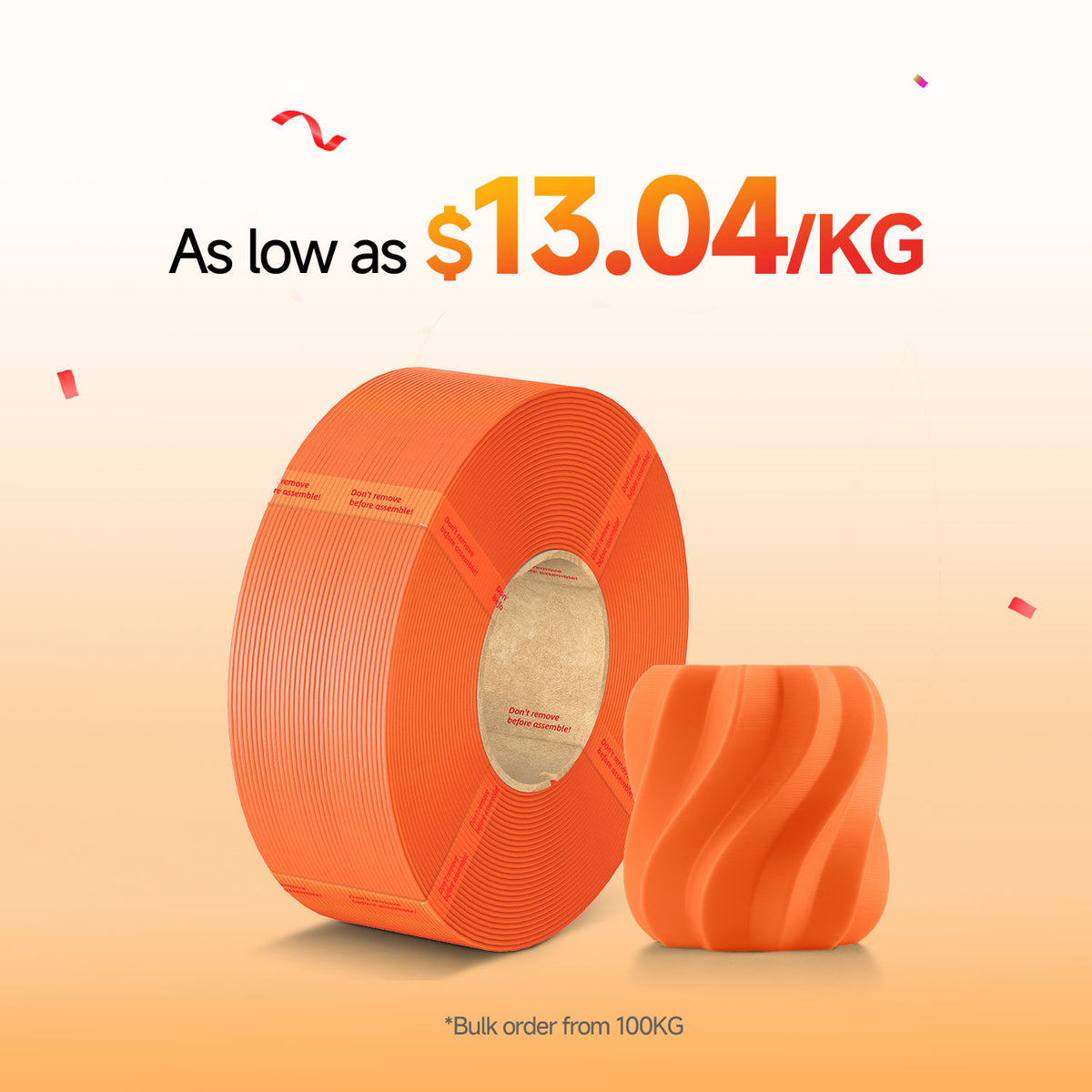 PLA Basic Refill 10-100kg Deals