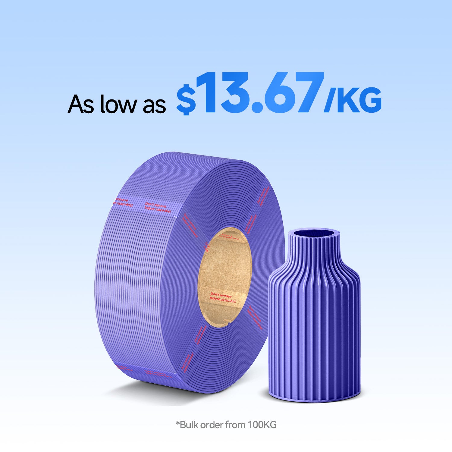 PLA Basic Refill 10-100kg Deals