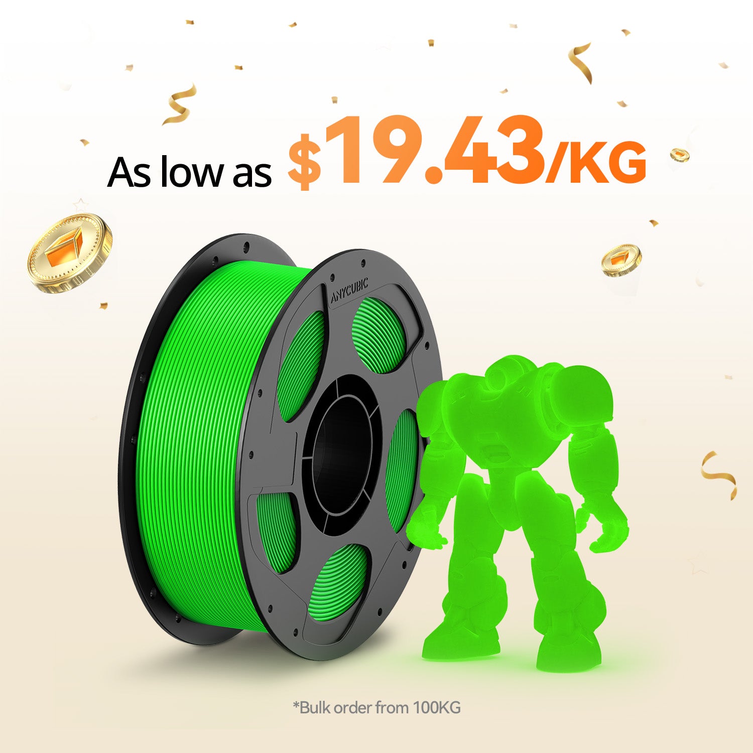 PLA Glow 10-100kg Deals