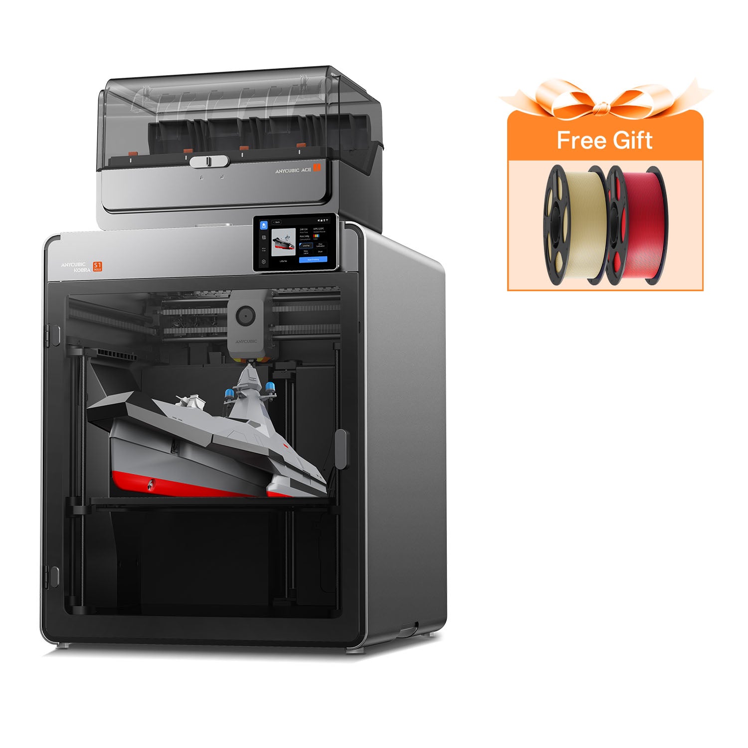 Kobra S1 Max Combo: Large Format 16-Color 3D Printer
