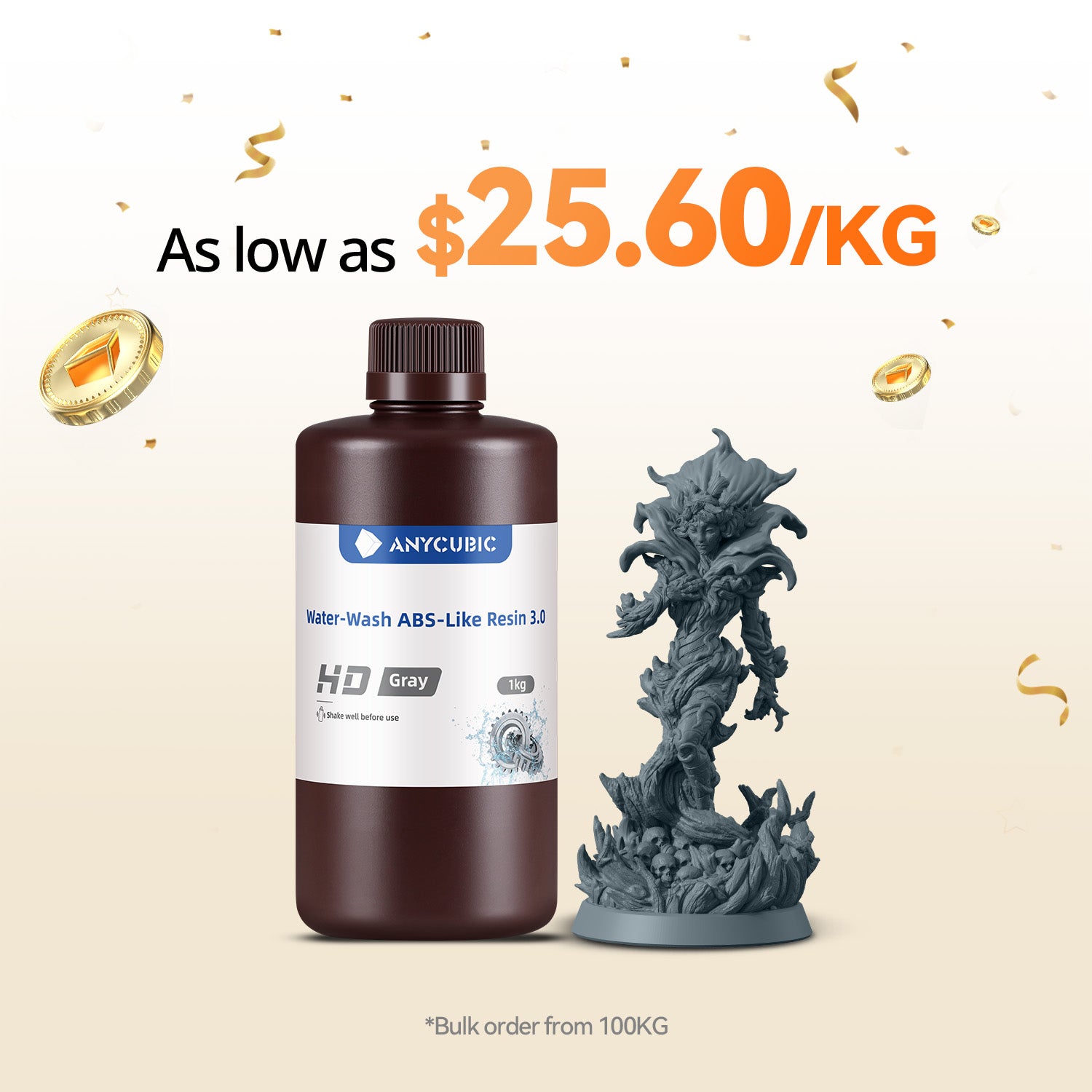 Water-Wash ABS-Like Resin 3.0 10-100kg Deals