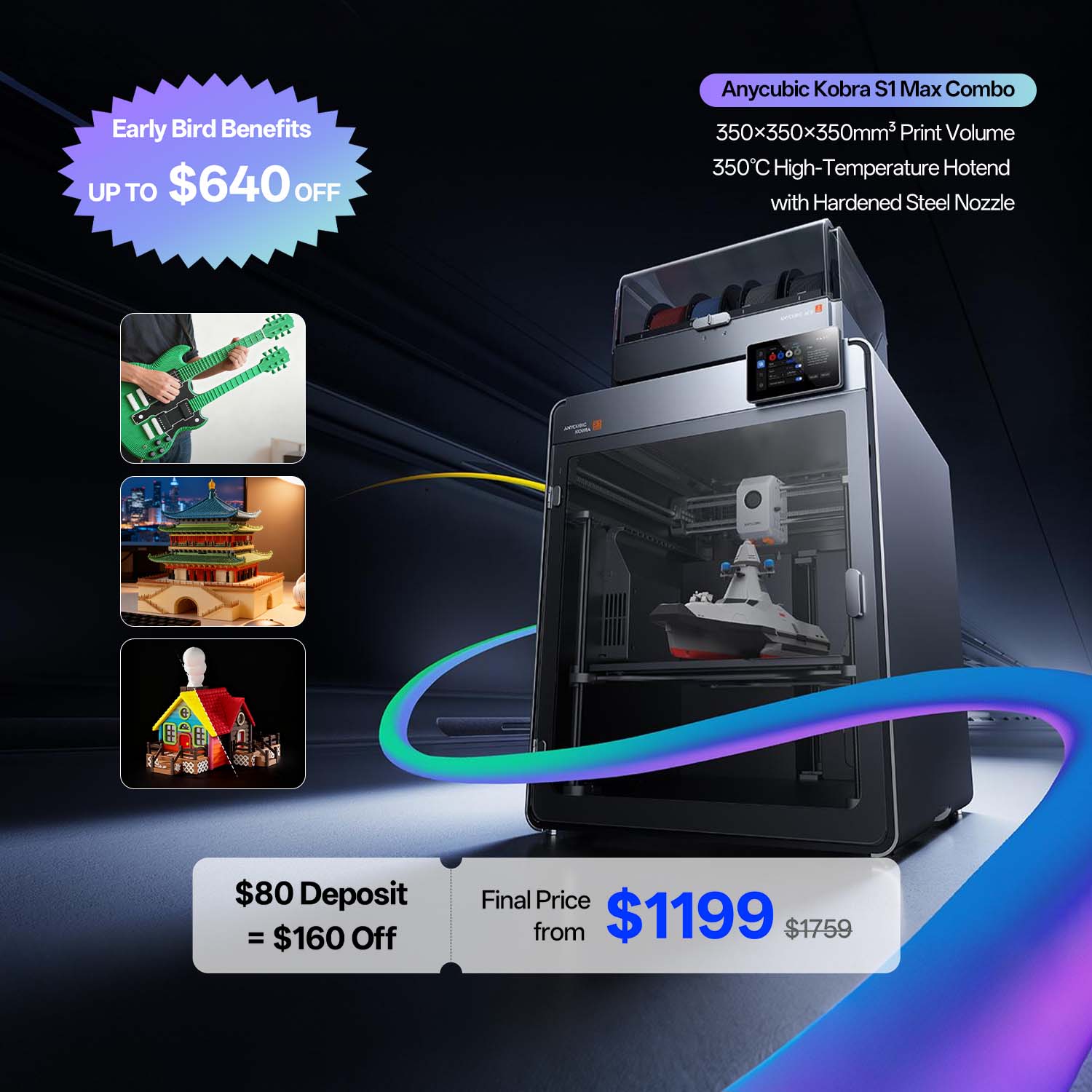 Anycubic Kobra S1 Max Combo Deposit